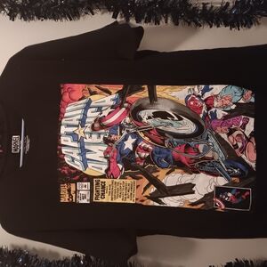 Marvel Captain America Black Kids T-Shirt